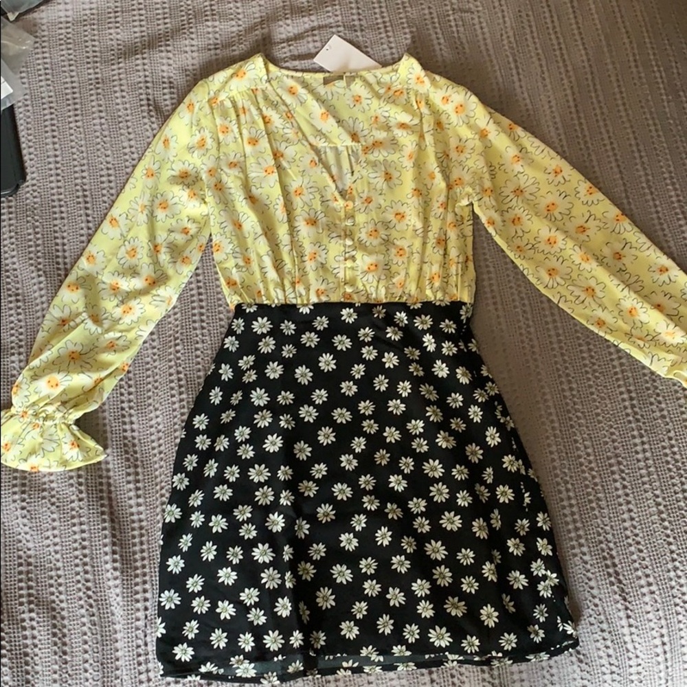 Daisy Mini Dress - mix and match floral print